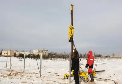 Сваебойная установка пневматическая